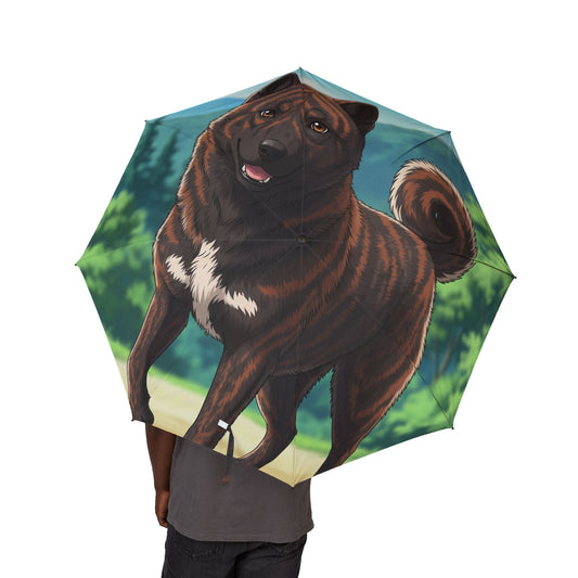 48" Semi-Automatic Umbrella – Windproof Large Travel Rain Umbrella