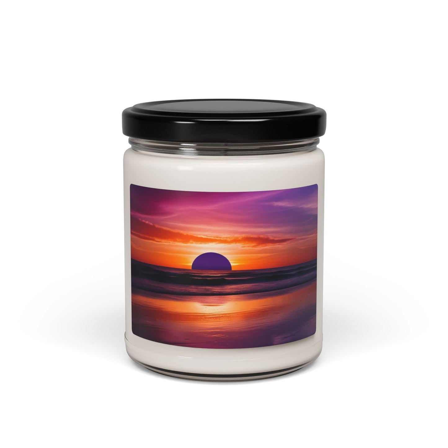 Bougie parfumée en cire de soja avec pot en verre