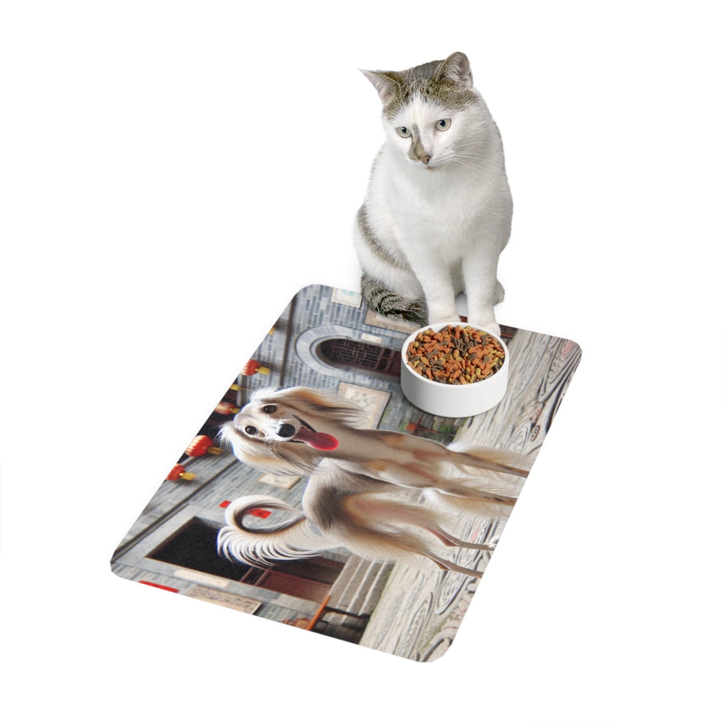 Tapis antidérapant pour animaux de compagnie – Tapis d'alimentation étanche pour chiens
