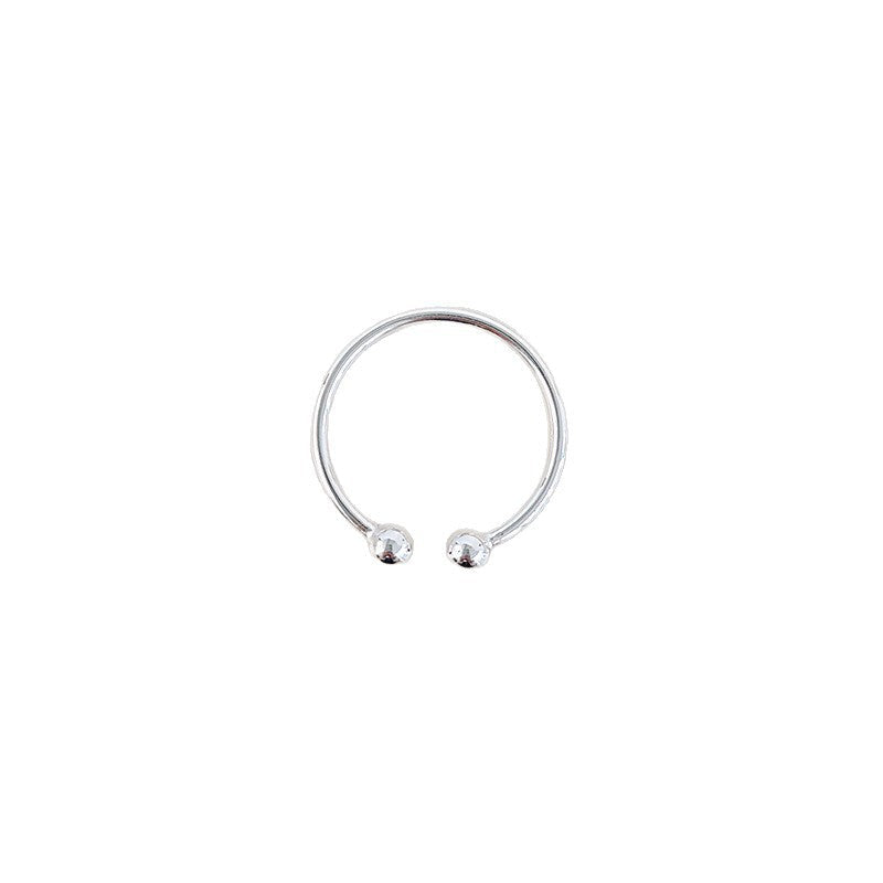 Smooth-surface Round-bead Casual Ring For Women