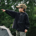 Hooded Windproof Outdoor Jacket For Older Children