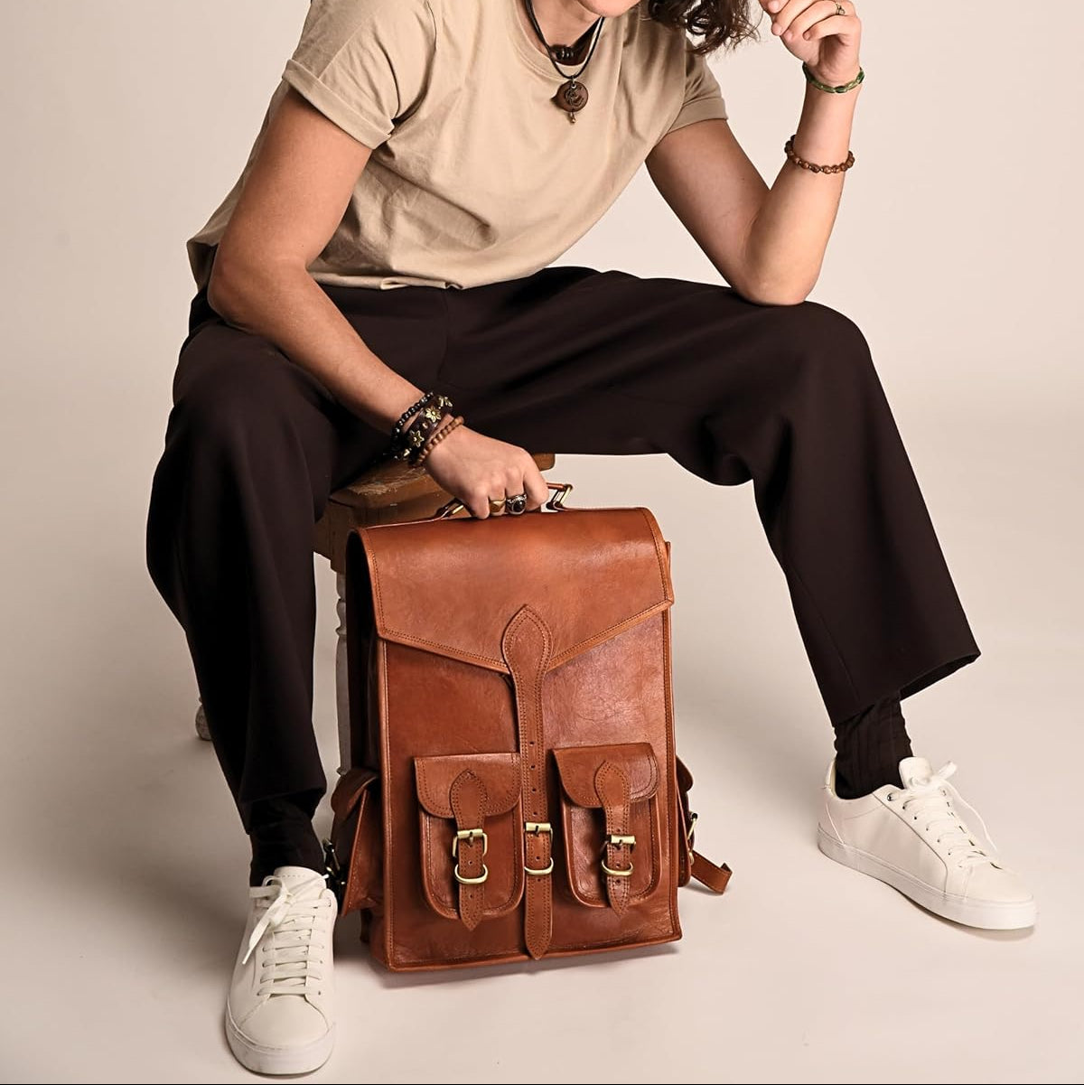 Vintage Lederrucksack