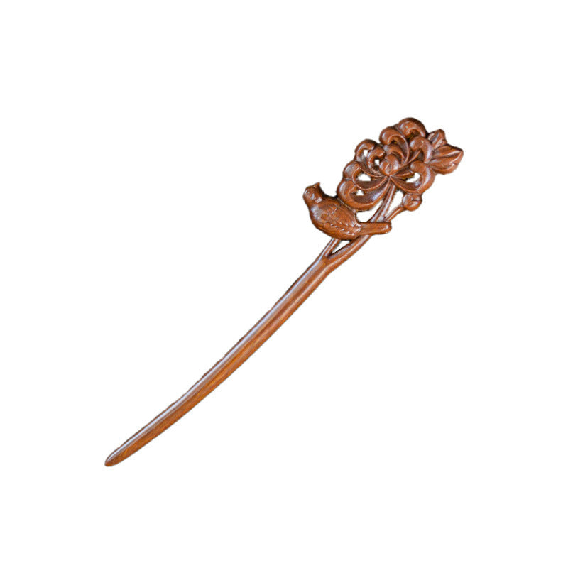 Gold Sandalwood Daily Updo Gadget Hair Claw Hairpin