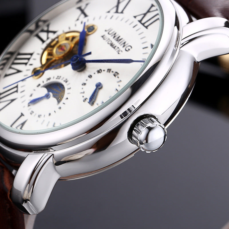 JUNMING Men's Roman Numeral Automatic Watch