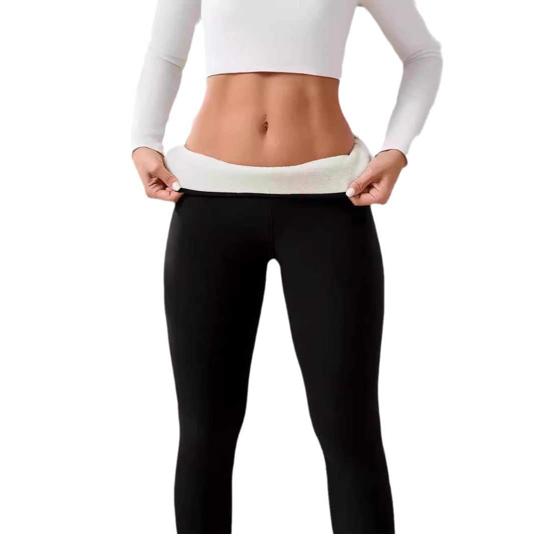 Fleece-Lined Thick Cashmere Winter Leggings