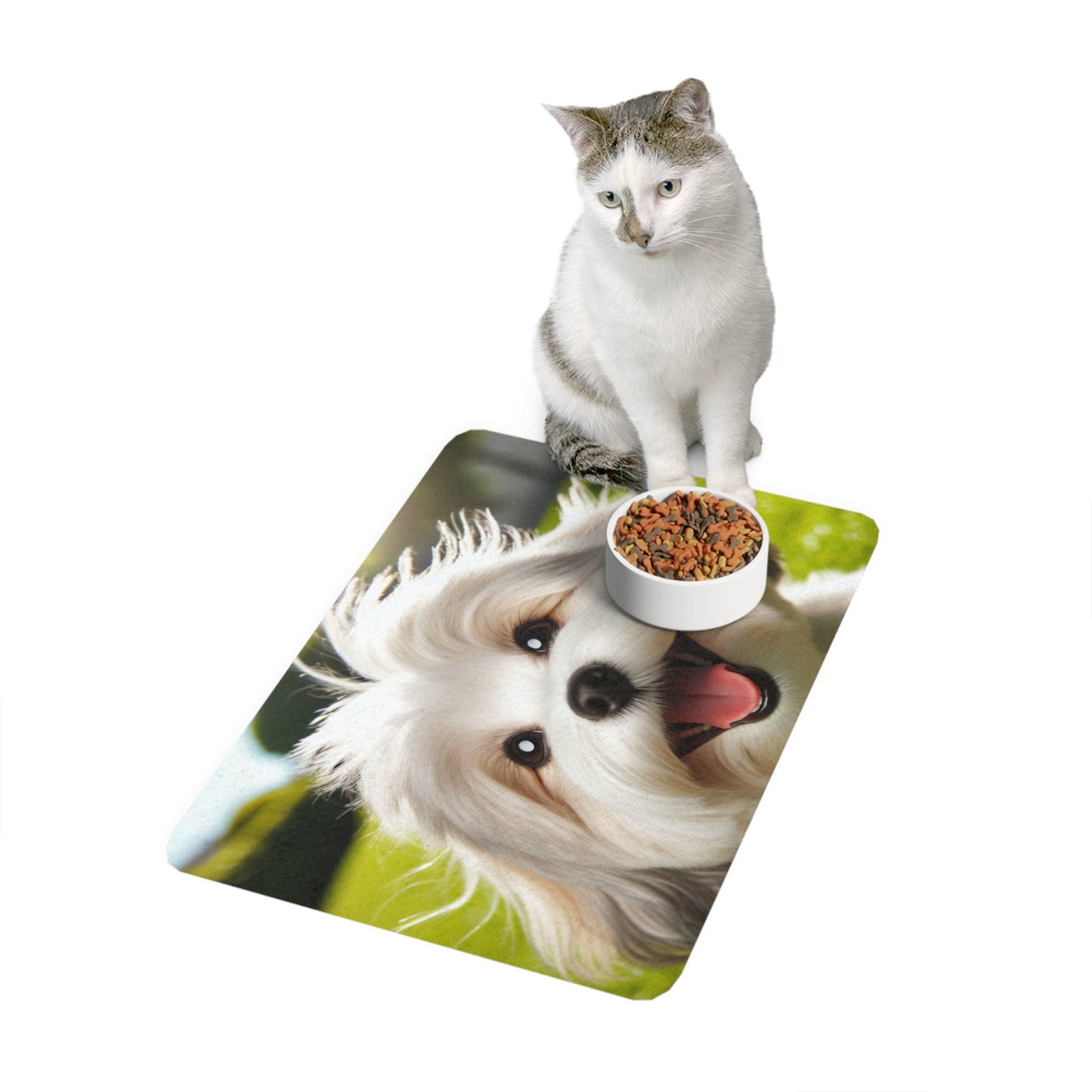 Tapis antidérapant pour animaux de compagnie – Tapis d'alimentation étanche pour chiens