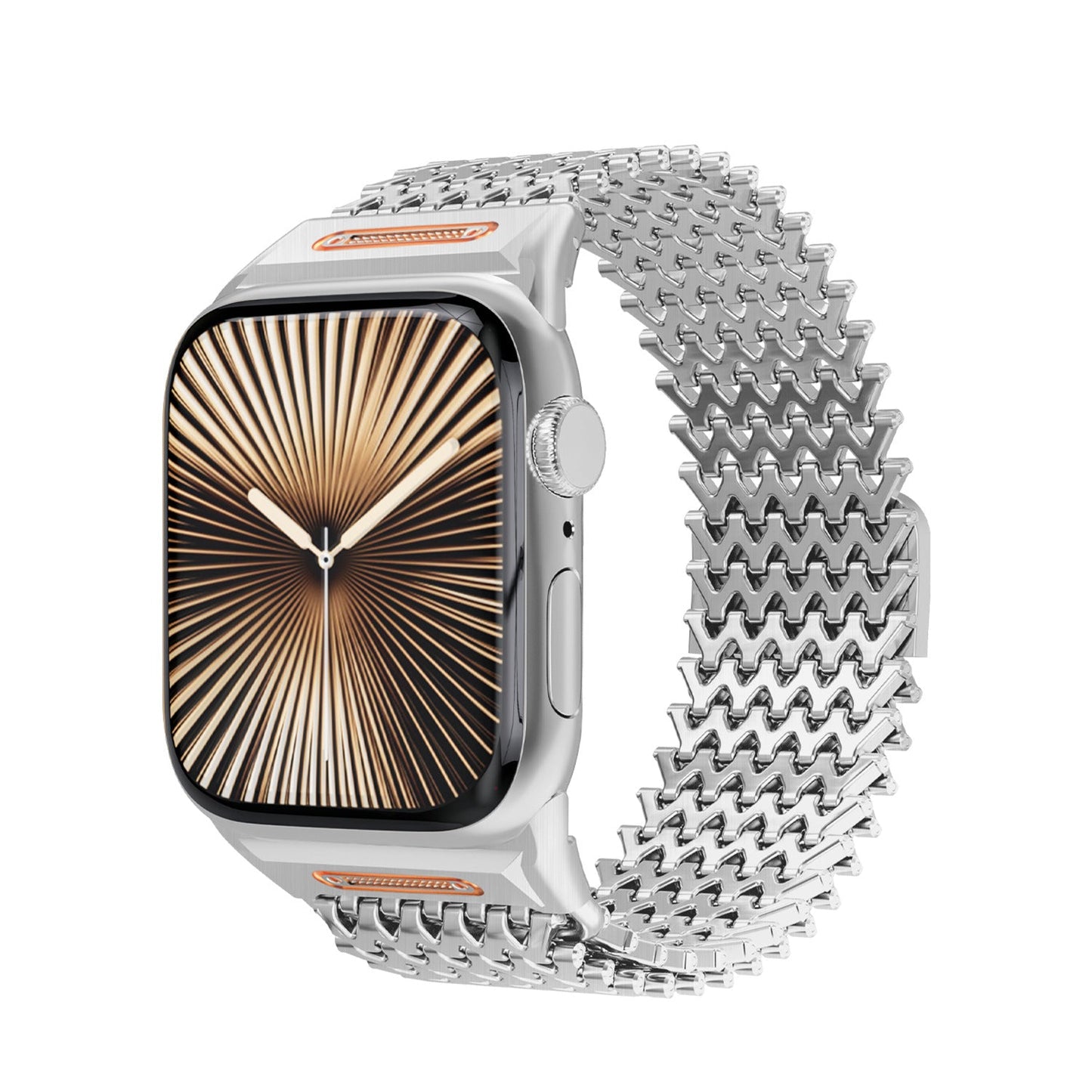 Milanese Strap With Metal Magnetic Clasp W-shaped Dragon-scale Personalized Wristband