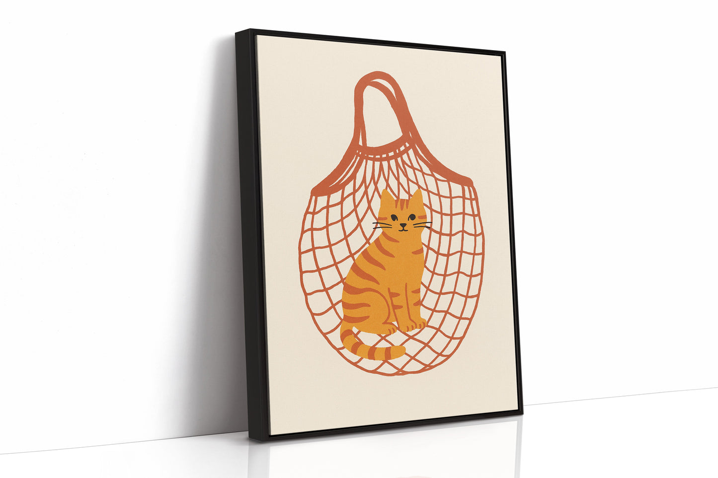 Orange Tabby in a Market Tote