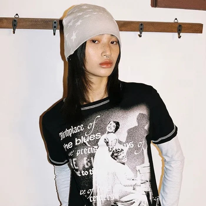 Fashionable Casual Versatile Knitted Hat With Embroidered Letters For Both
