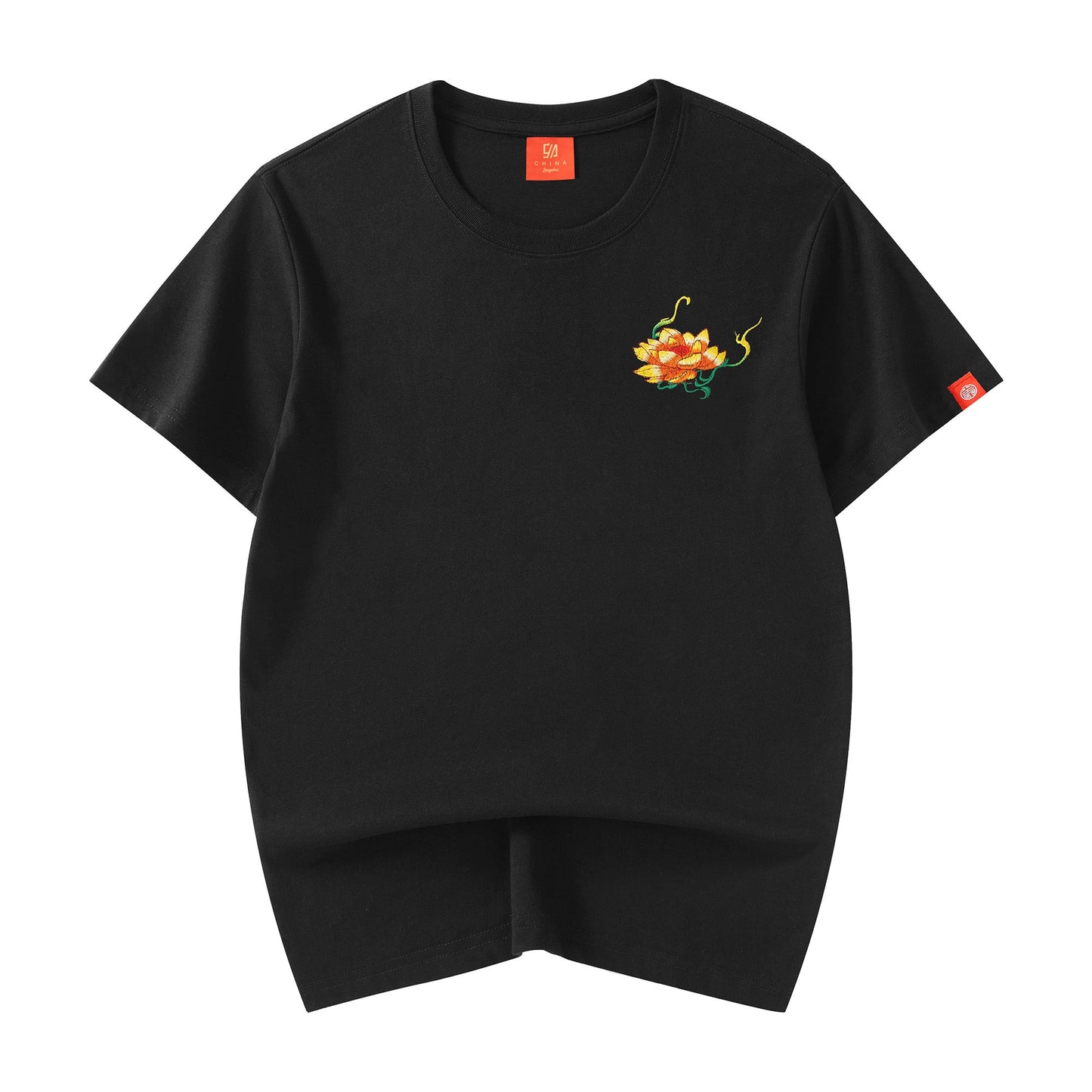 T-shirt brodé Kirin émeraude KH759