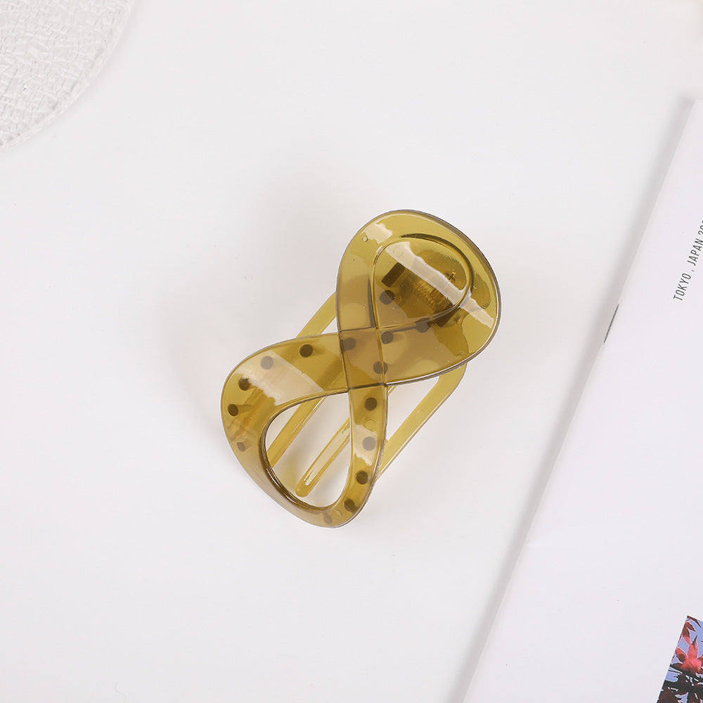 Elegant Frosted 8-shaped Barrettes