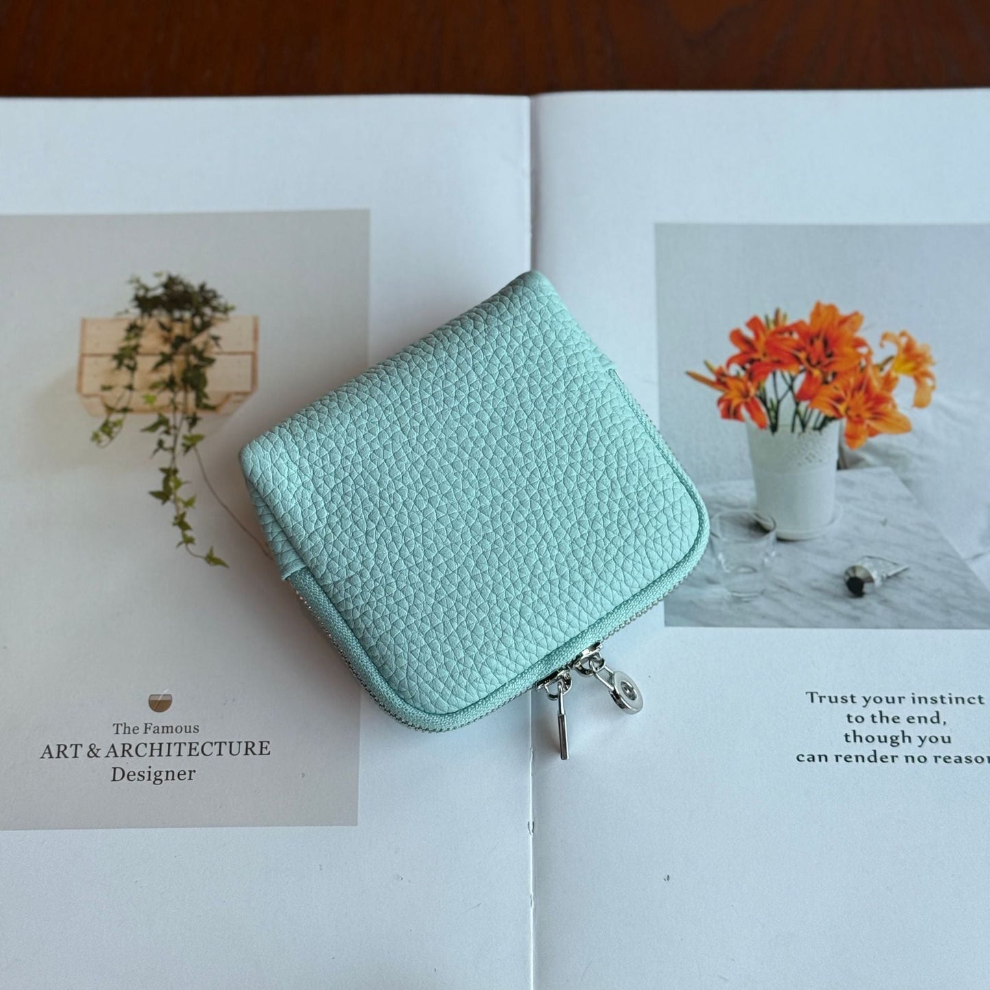 First-layer Cowhide Jewelry Pouch Mini And Convenient