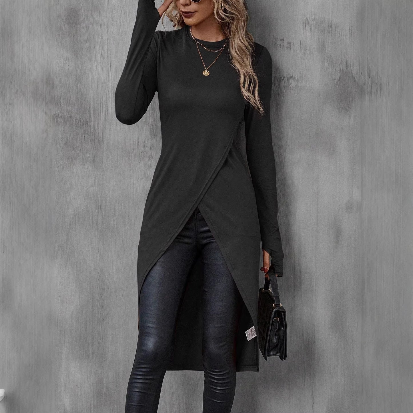 Women’s Slim Fit Long Sleeve Crew Neck Shirt