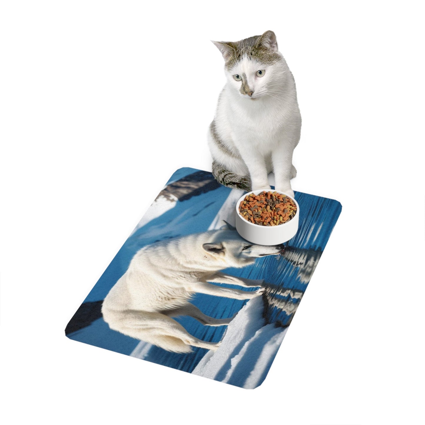 Tapis antidérapant pour animaux de compagnie – Tapis d'alimentation étanche pour chiens