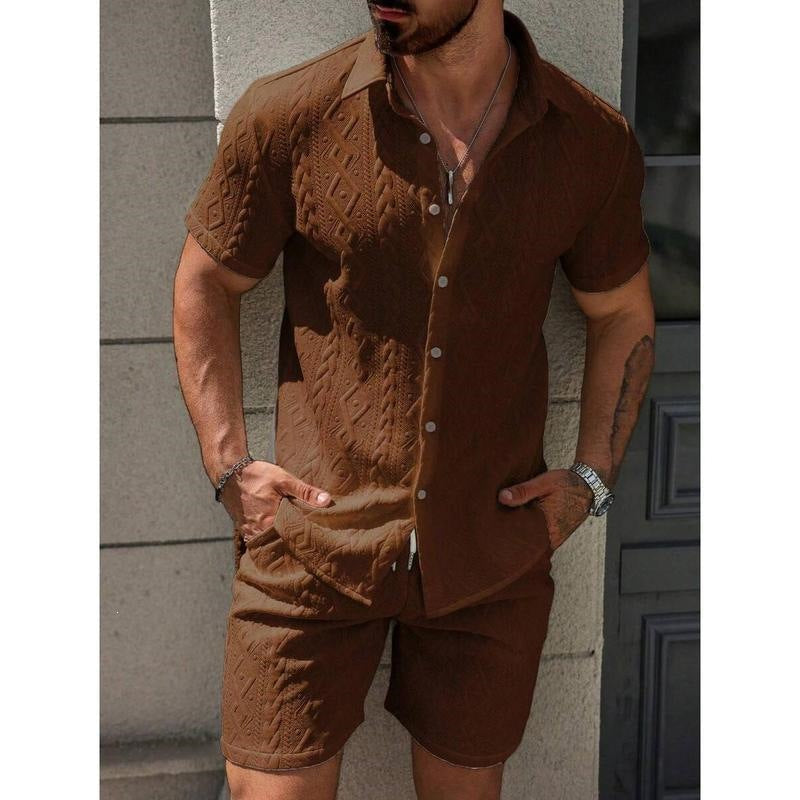 Fashionable Mens Casual Shirt Set