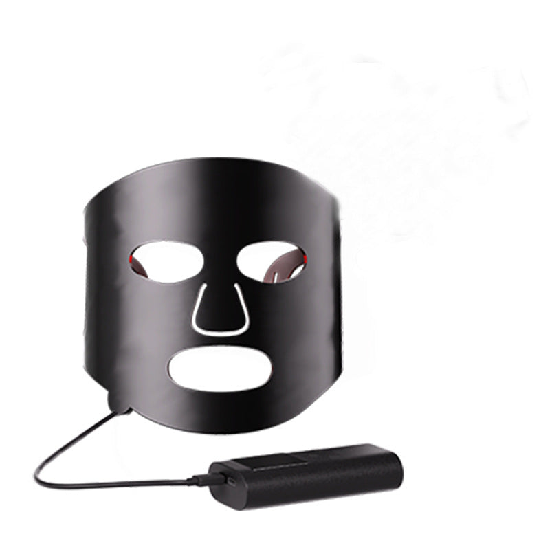 Colorful LED Phototherapy Home Face Black Gold Mask