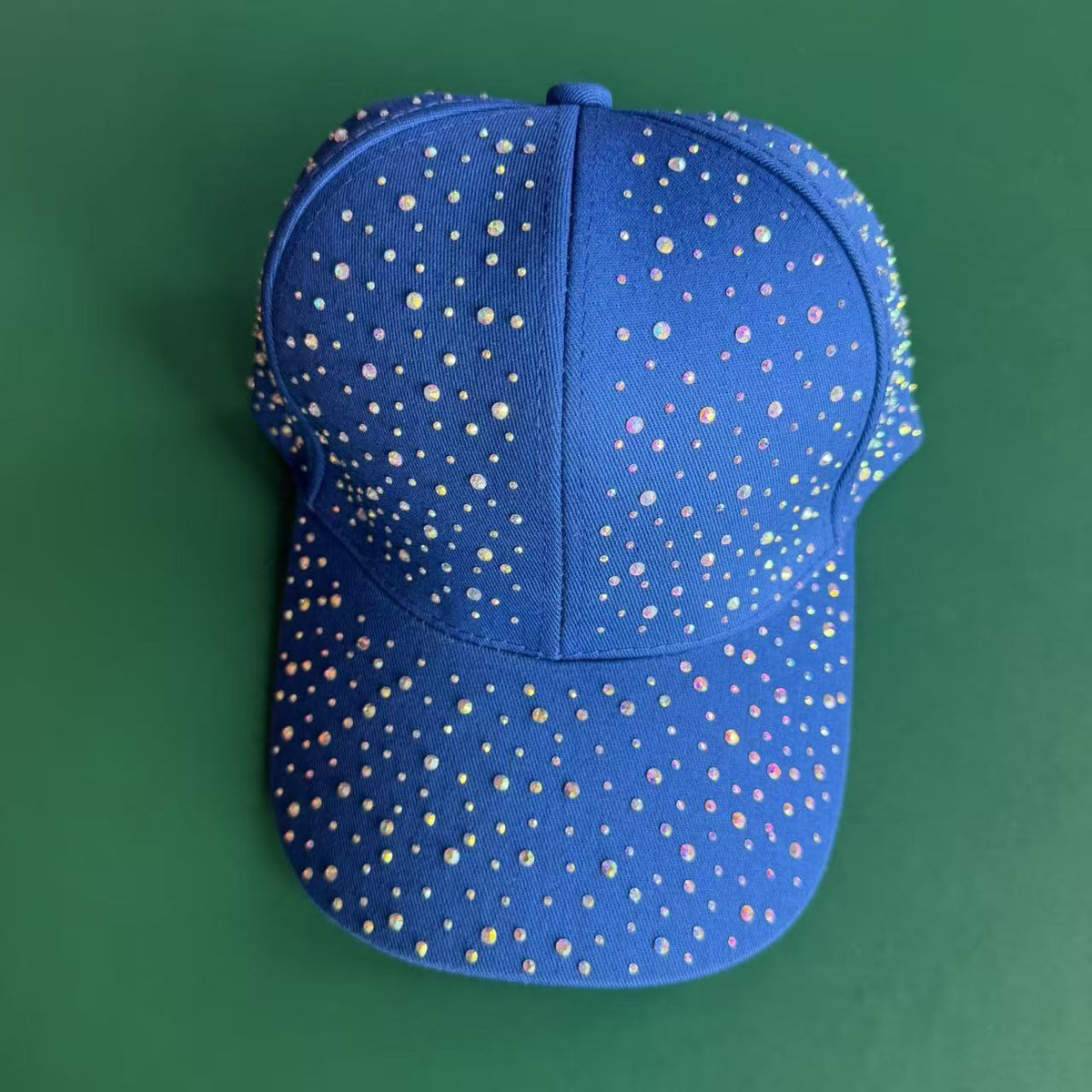 Star-shaped Beaded Baseball Cap With Diamonds - Simple And Casual Style, Suitable For Both Men And Women For Outdoor Outings, Stage Performances.