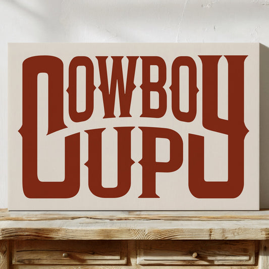 Cowboy Up Typographie Western Audacieuse