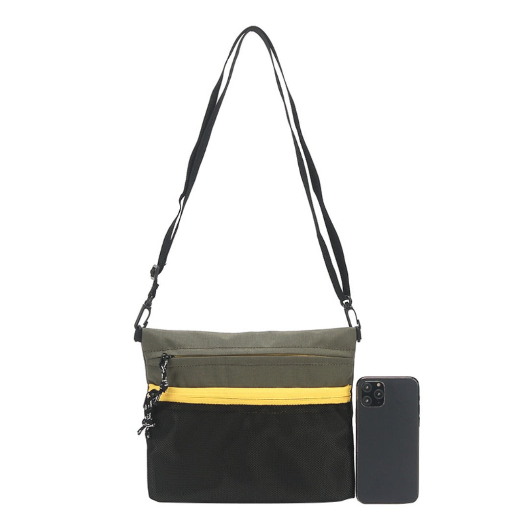 Men's bag Anti-splash Crossbody bag, leisure sports large capacity shoulder bag, small Crossbody bag for men