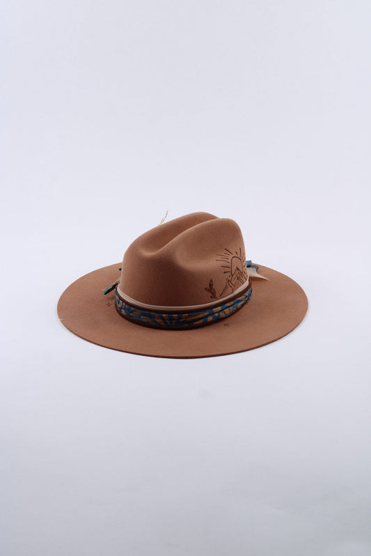 Gypsy Soul in Tan Flat Brim