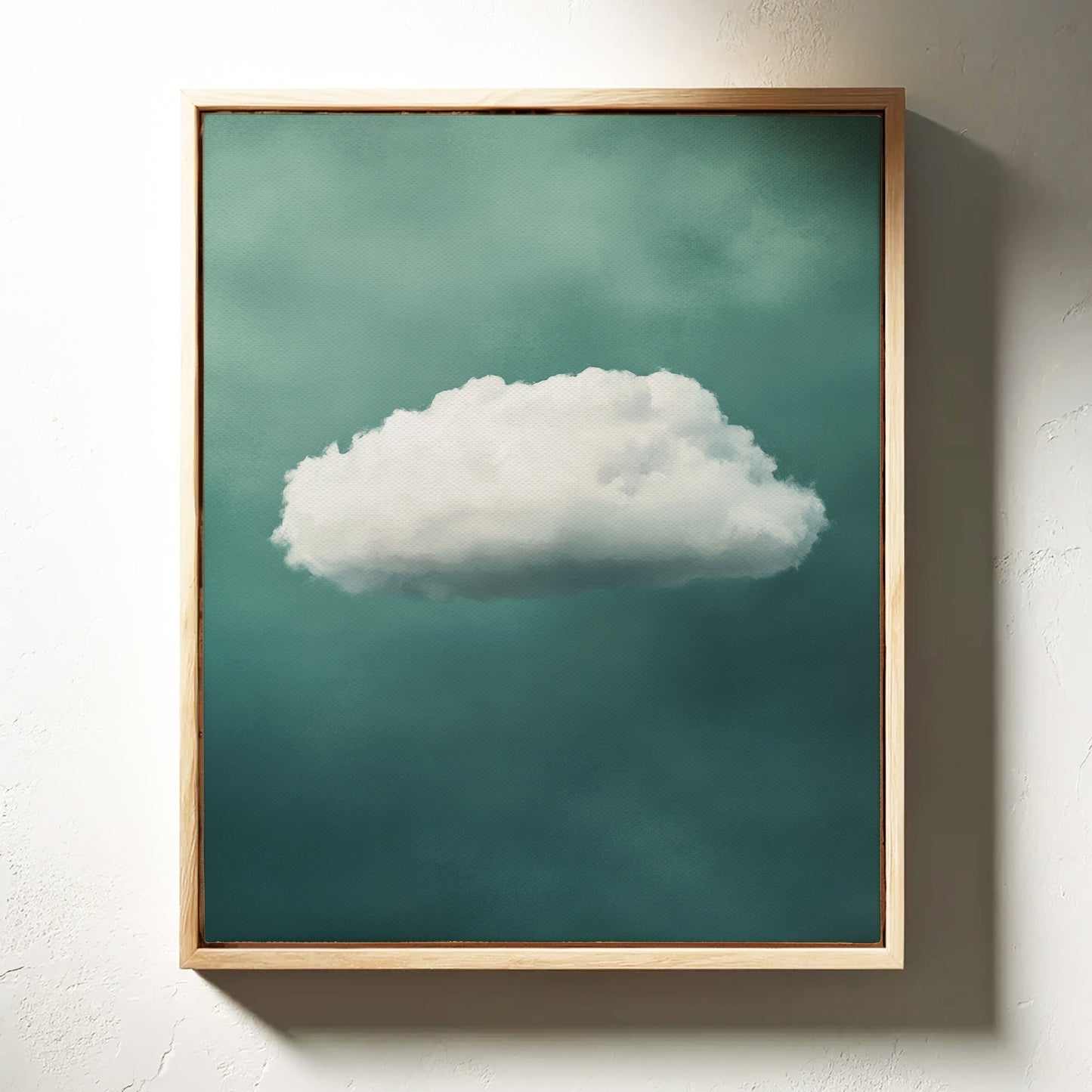 Nuage doux sur ciel écume de mer