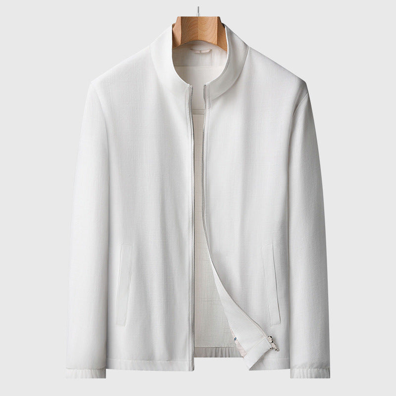 SpringSummer New Mens Jacket Made With Linenlightweight