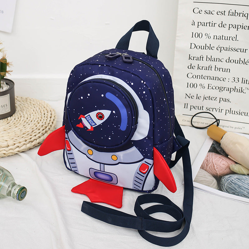 Anti-lost Children Backpack Hand Holding Rope Kindergarten Backpack