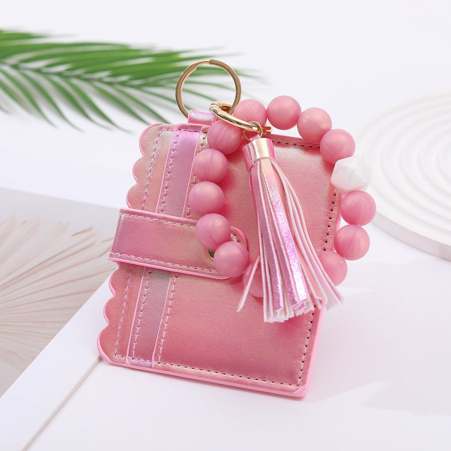 European And American Colorful Laser Gradient Card Holder