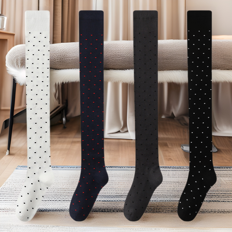Women's Knee-high Casual Polka-dot Stockings