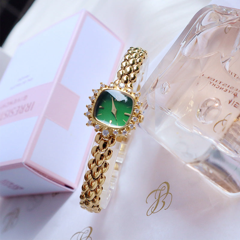 Womens Niche Vintage Thin-chain Watch