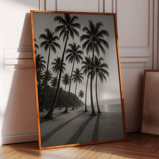 Palm Shadows at Sunrise