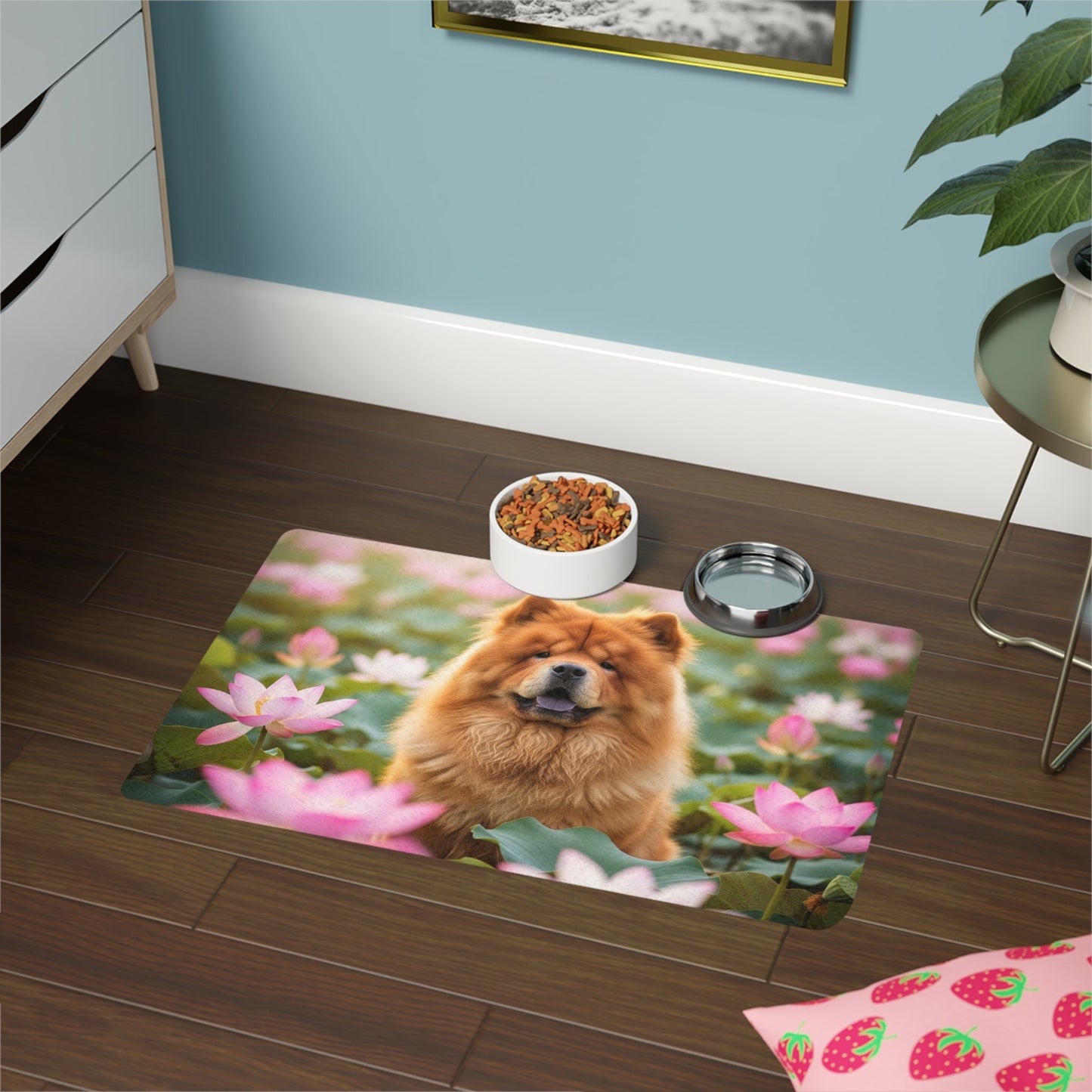 Tapis antidérapant pour animaux de compagnie – Tapis d'alimentation étanche pour chiens