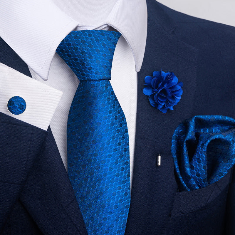 Men's Tie Suit Pocket Square Combo 8