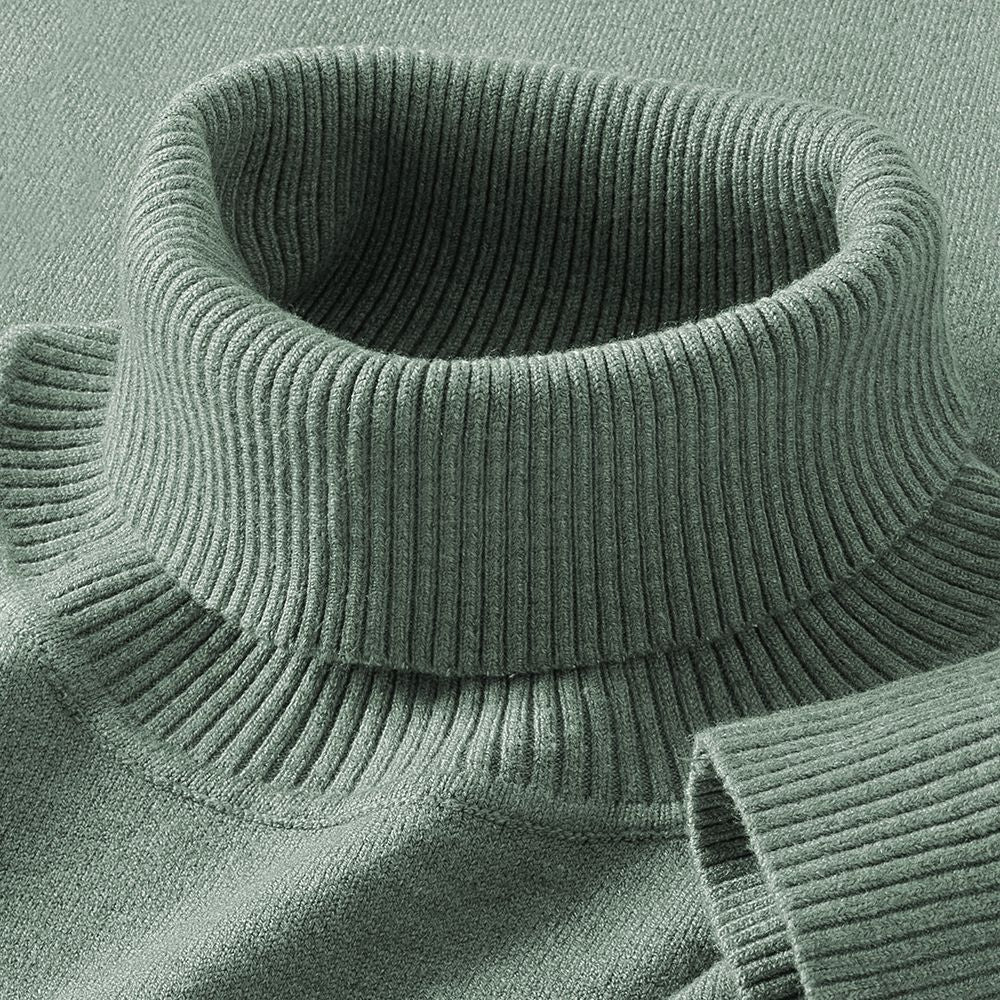 Mens Thermal Turtleneck Sweater For Layering Under Knitwear