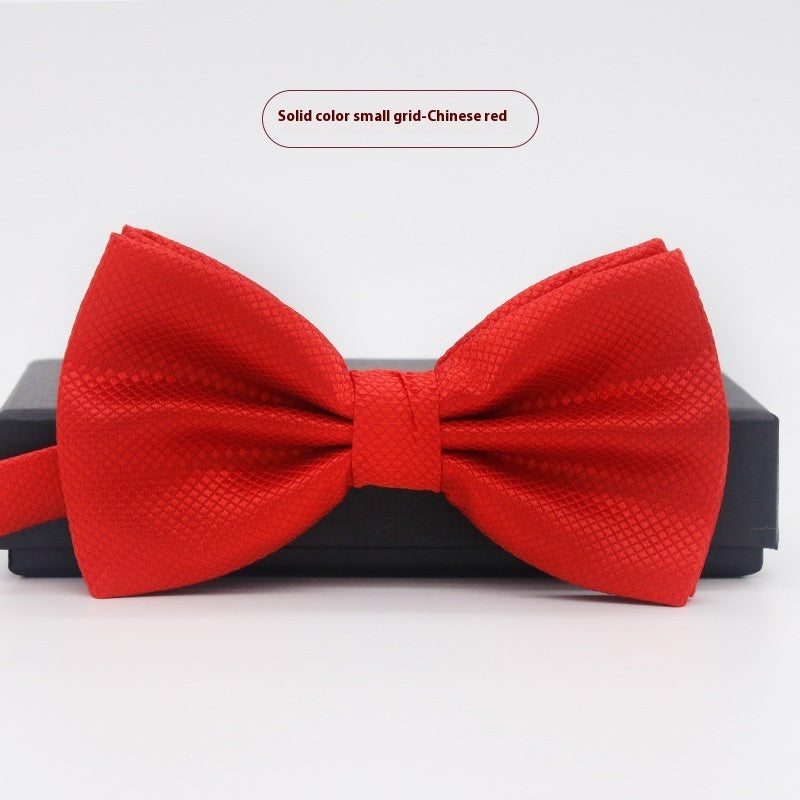 Men's Solid Color Formal Wear Wedding Business Casual Groom Groomsman Bow Tie