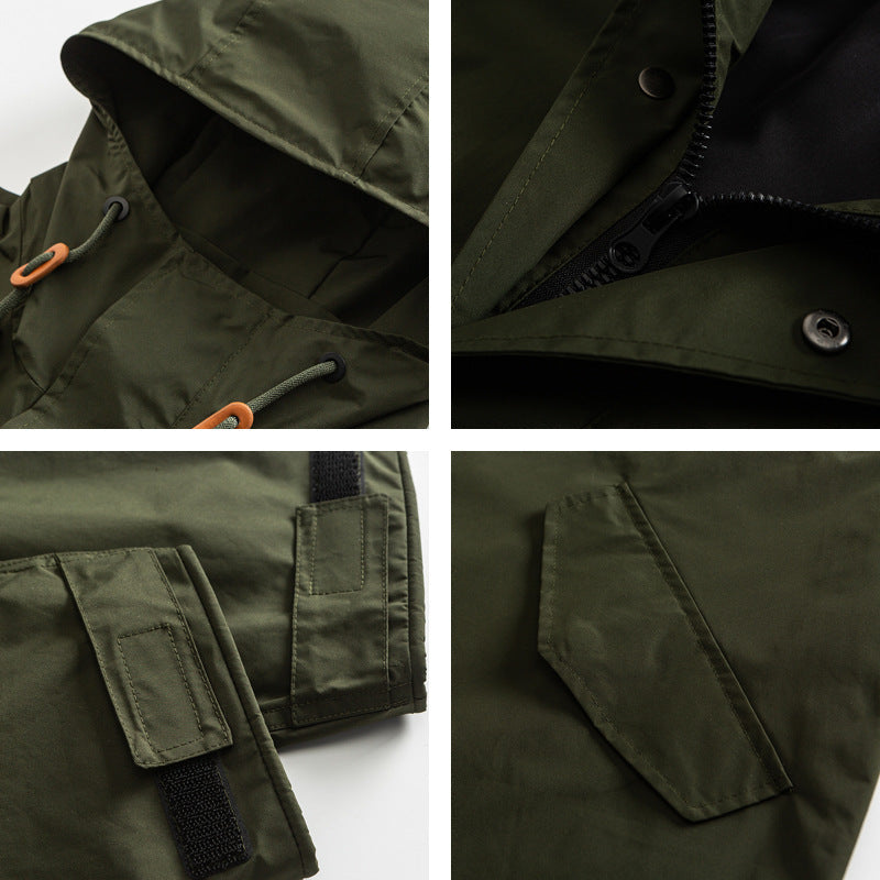 Loose-fit Retro-style Mid-length Trench Coat