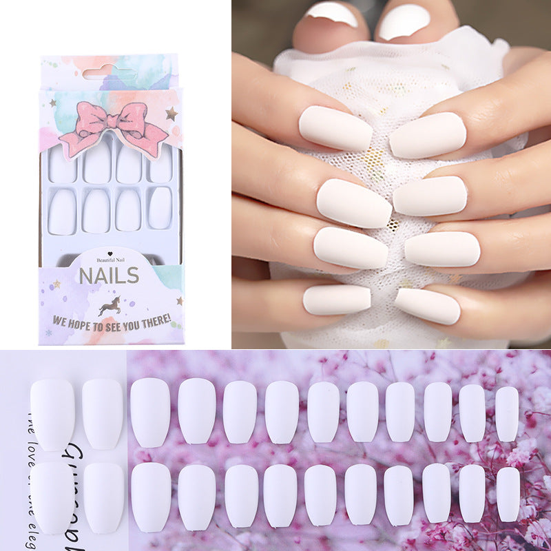Frosted manicure patch