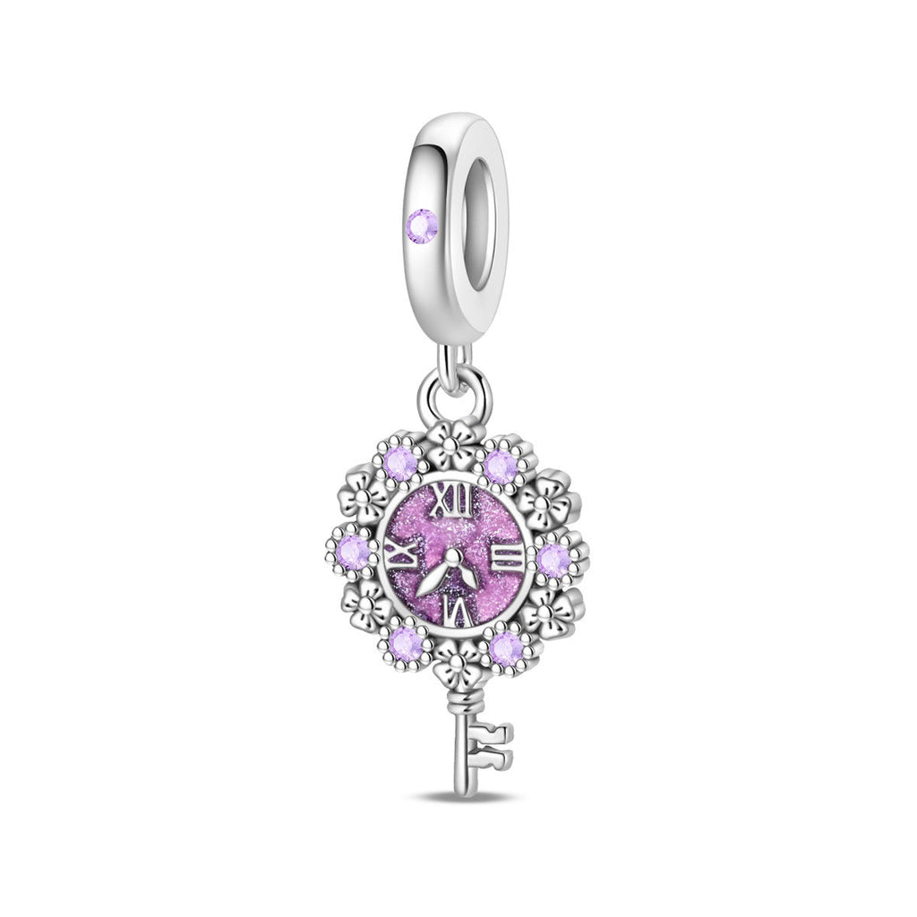 Retro Heart Lock Key Pendant Accessory