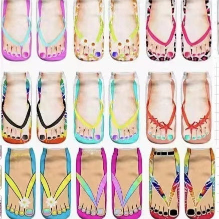 3D-printed Flip-flop Toe Socks
