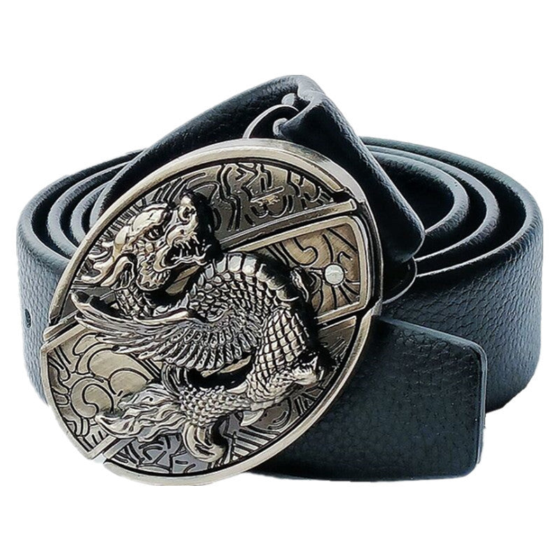 Smooth Buckle For Self-defense Trendy Punk-style Belt Buckle With A Distinctive Look