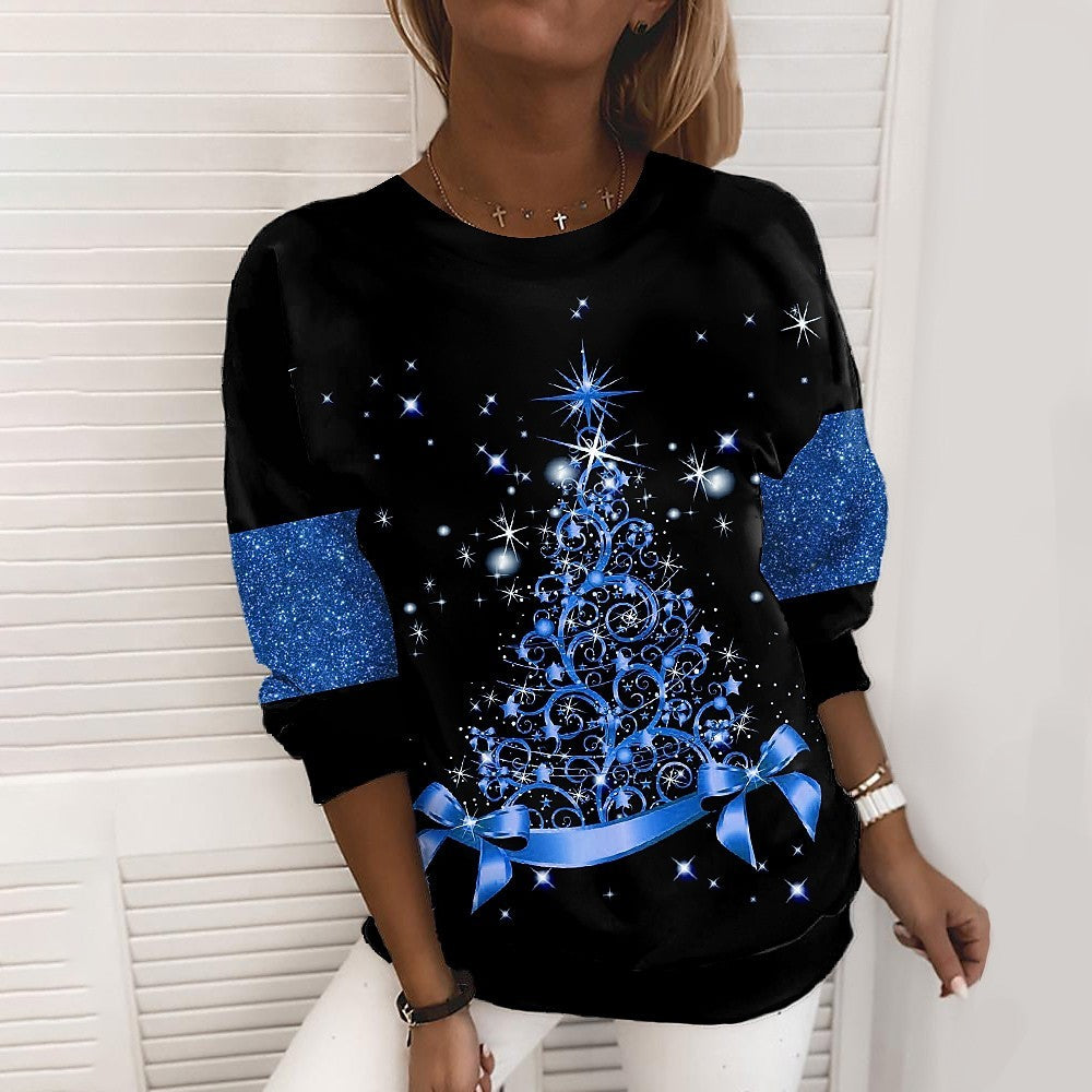 Women's 3D Christmas Printed Sweatshirt
