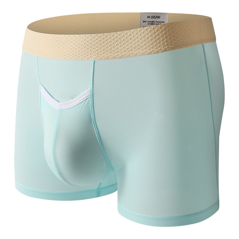 Mens Quick-Drying Ice-Silk Breathable Ultra-Thin Slim-Fit Shorts For Sports