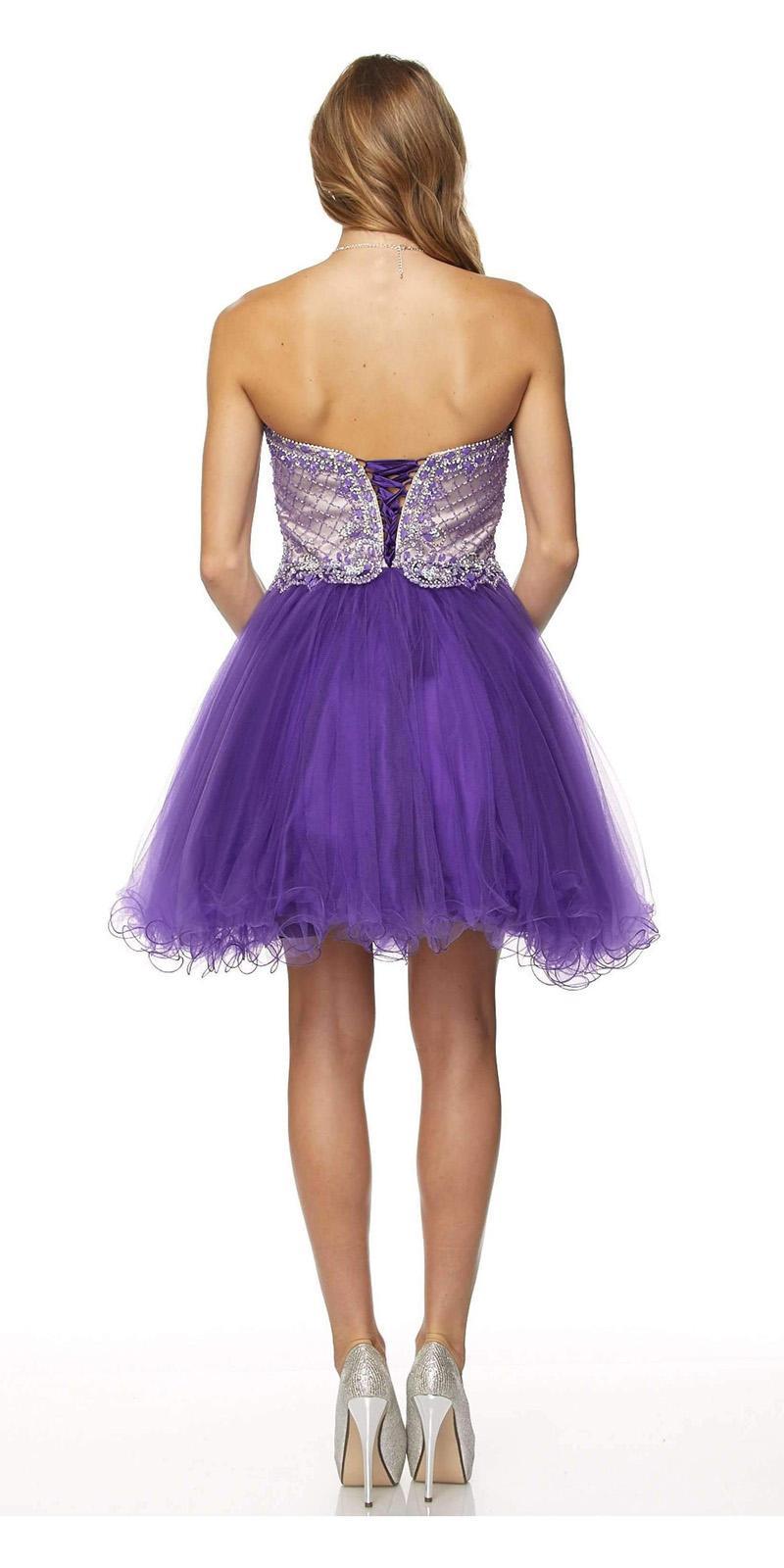 Juliet 778 Sweetheart Neckline Corset Back Dress