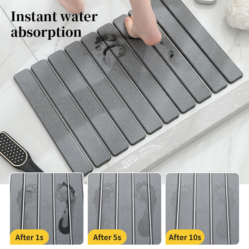 40x60cm Diatomite Bath Mat - Quick-Dry, High-Absorbent & Non-Slip Bathroom Rug, Hygienic & Foldable Bath Mat for Home