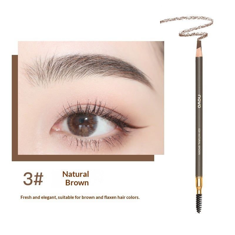 Natural Shaping Machete Smudge-proof Double-ended Eyebrow Pencil