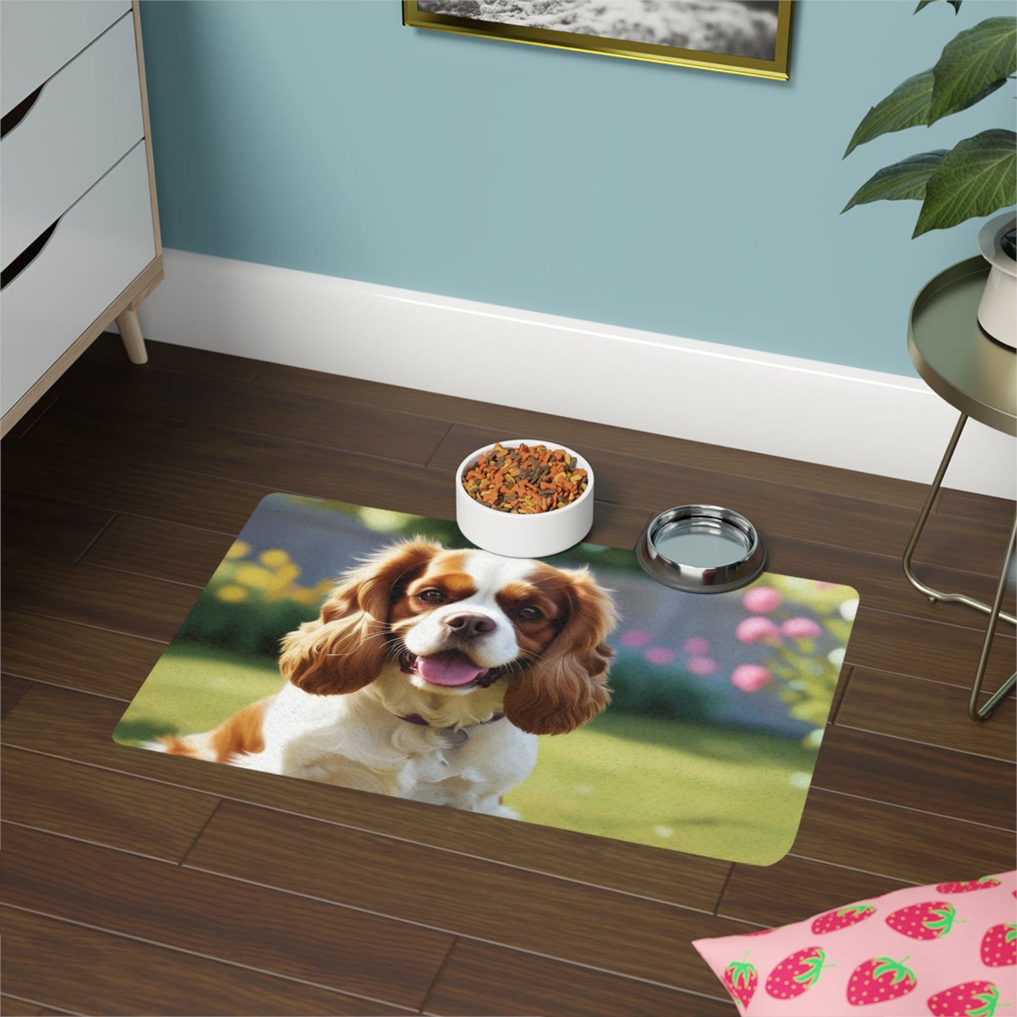 Tapis antidérapant pour animaux de compagnie – Tapis d'alimentation étanche pour chiens