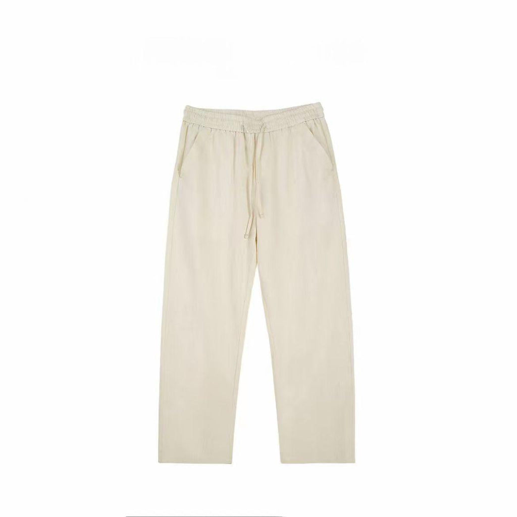 Mens Casual Straight-leg Loose-fitting Trousers