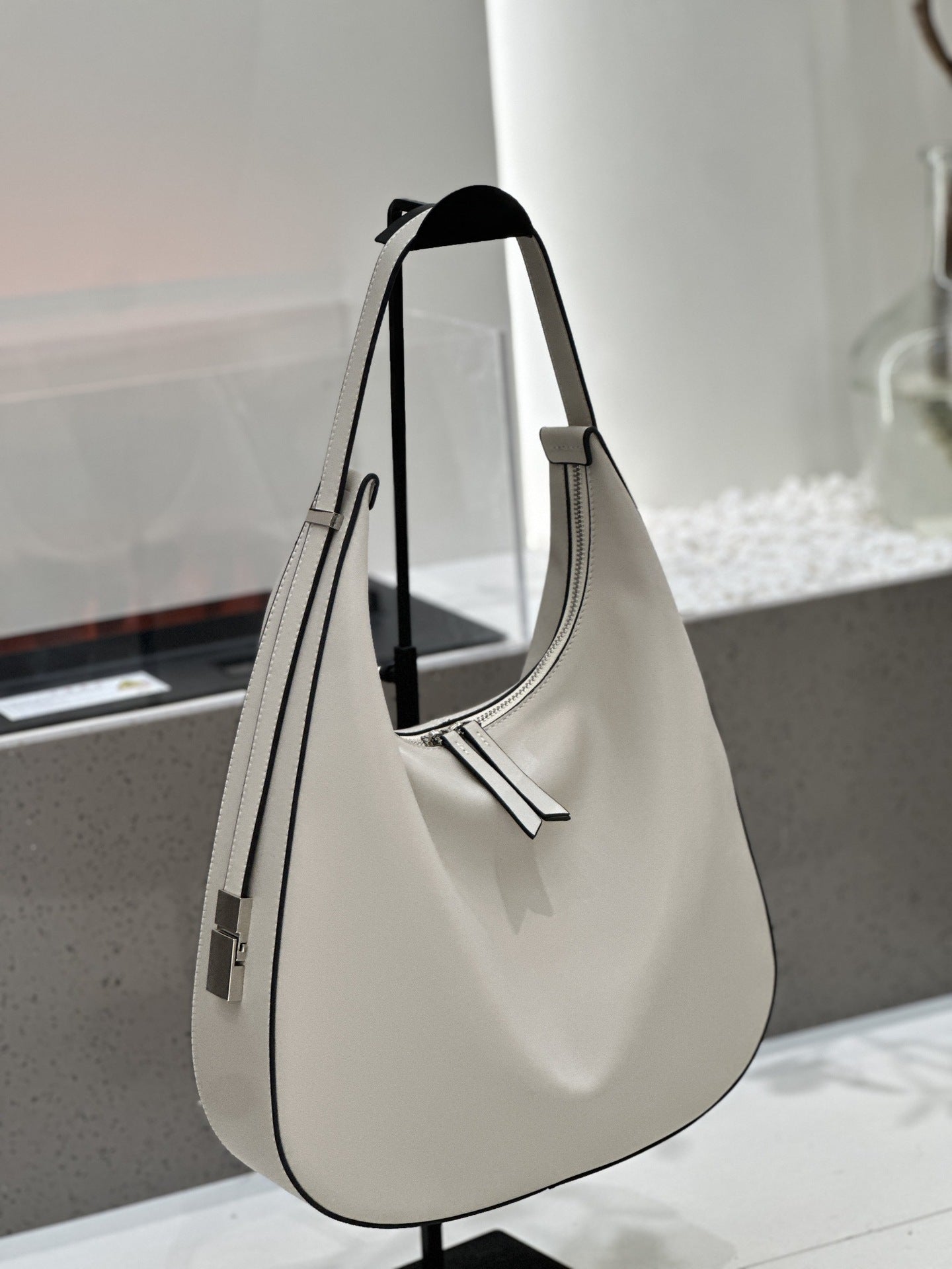 Genuine Leather Women's Cross-Border First Layer Cowhide HOBO Shoulder Bag Handbag Simple Versatile Bucket Bag ...
