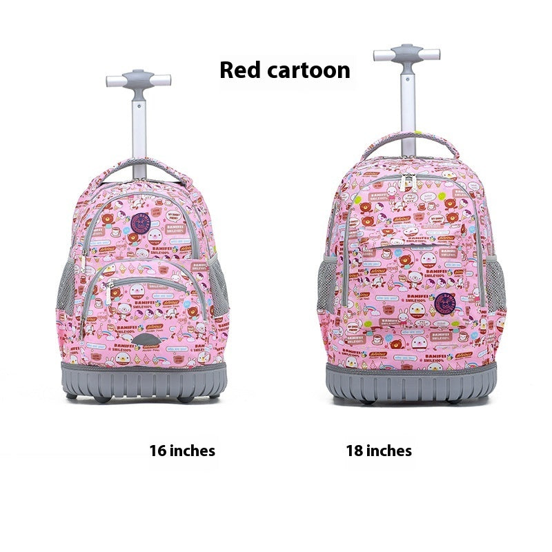 Children's Trolley Schoolbag Student Korean Style Backpack