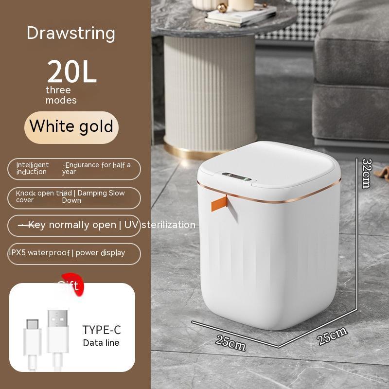 Smart Trash Can with Lid Automatic Induction